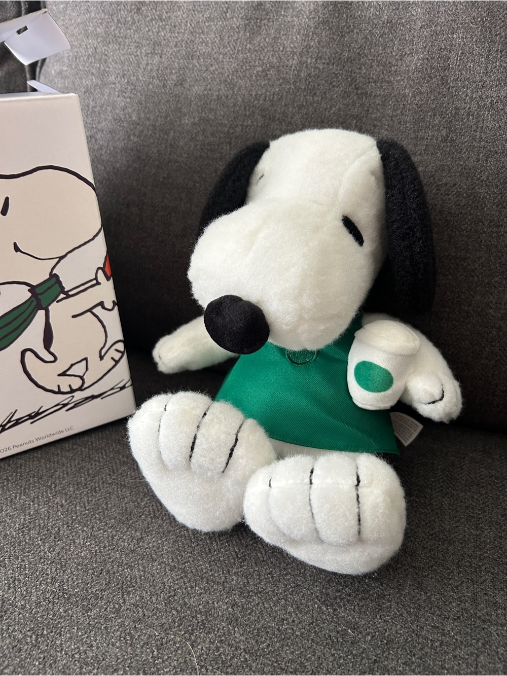 Starbucks White & Black Snoopy Plush
